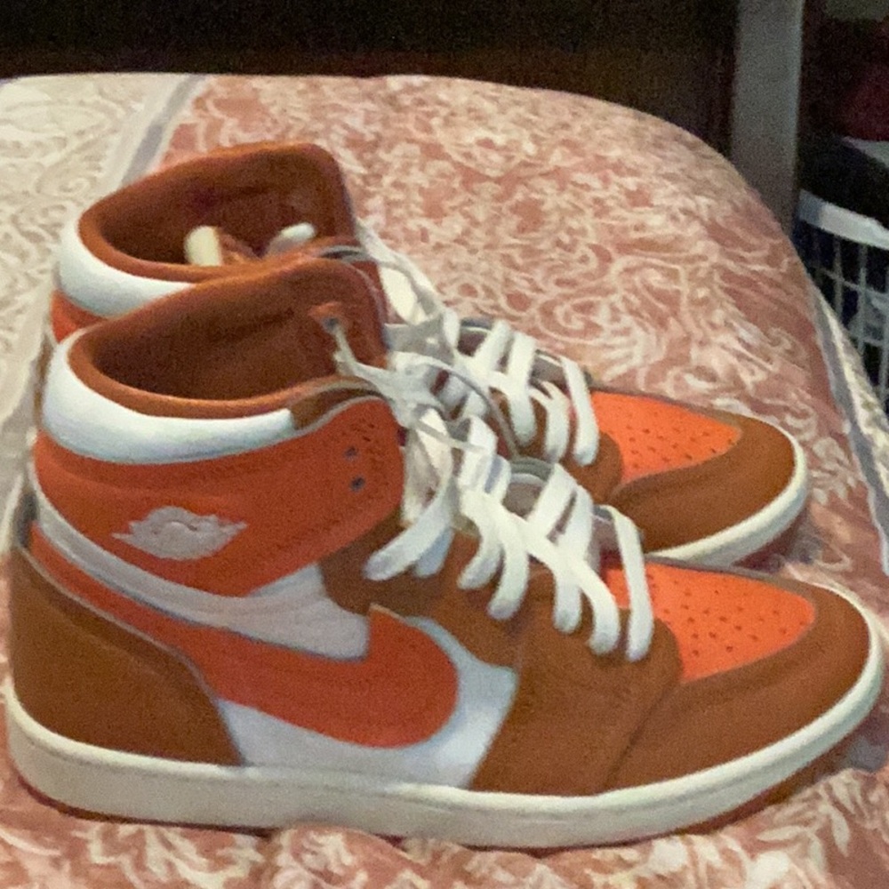 Jordan Athletic Shoes in Orange and White